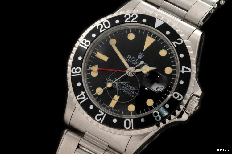 0906 ROLGMT016C – Vintage GMT SS Black Bezel Swiss Eta 2836- Versatile 962